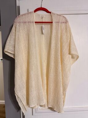 Maurices Cream Open-Front Lightweight Cardigan